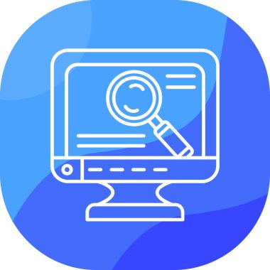 bilgisayar web simgesi basit illüstrasyon