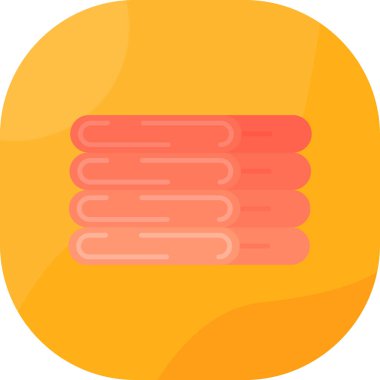 Krema. Web simgesi basit illüstrasyon