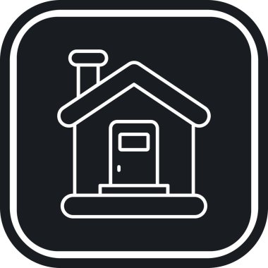 Ev simgesinin vektör illüstrasyonu