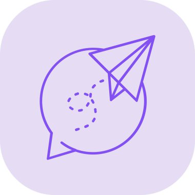 Konuşma baloncuğu simgesi olan bir yıldızın vektör çizimi