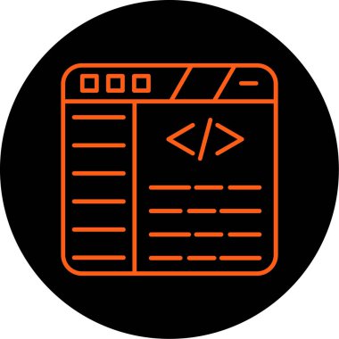 Veri analizlerinin ağ simgesi, vektör illüstrasyonu