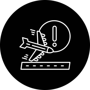 Moda tarzında izole edilmiş uçak simgesi