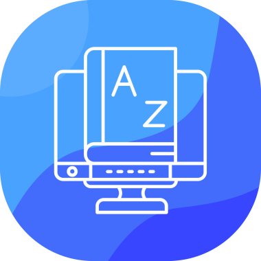 bilgisayar web simgesi basit illüstrasyon