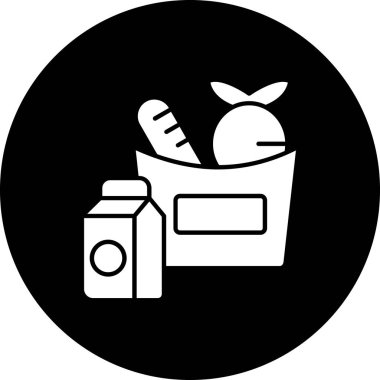 Gıda simgesinin vektör illüstrasyonu