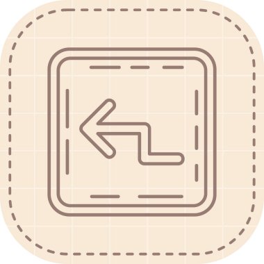 Tek izole edilmiş simgenin vektör illüstrasyonu