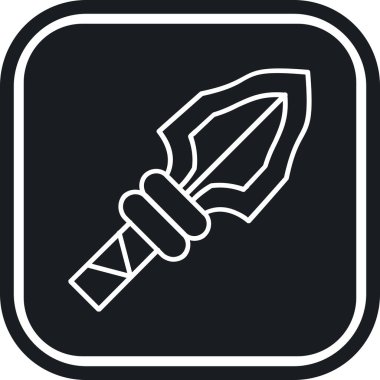 Vektör bıçağı simgesi illüstrasyonu