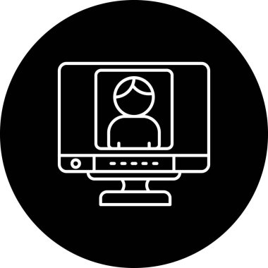 Seo modern simgesinin vektör illüstrasyonu, teknoloji simgesi