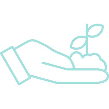 Çiçek simgesiyle el