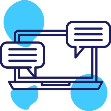 sohbet web simgesi basit tasarımı