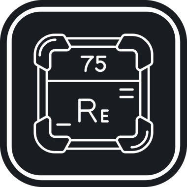 Kimyasal simgenin vektör illüstrasyonu