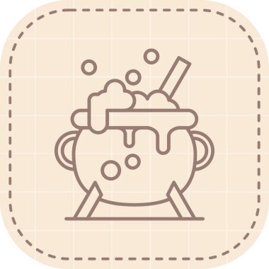 Çikolata tarzında karalama dondurma ikonu