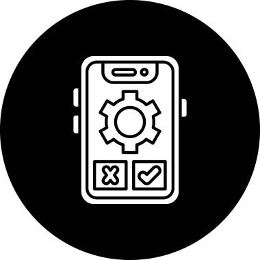 akıllı telefon simgesi vektör illüstrasyonu