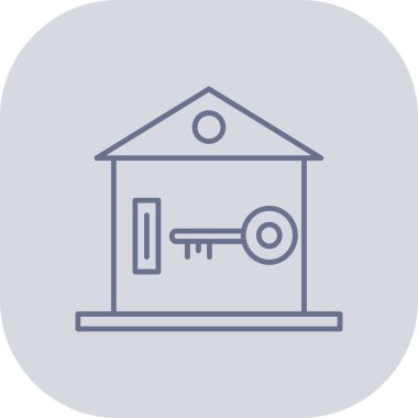 Modern ev simgesinin vektör illüstrasyonu