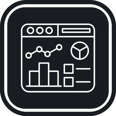 analiz simgesi, vektör illüstrasyonu