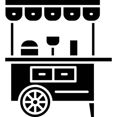 yiyecek içecek simgesi katı bir şekilde