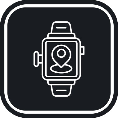 smartwatch simge vektör çizimi