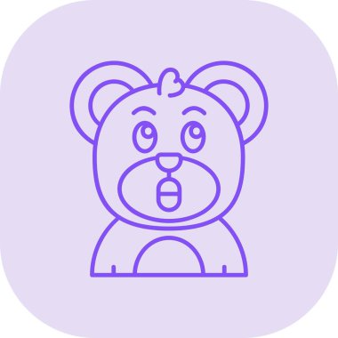 ayı ağ simgesi, vektör illüstrasyonu