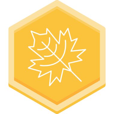 sonbahar yaprakları ikon vektör illüstrasyonu