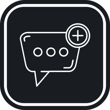 Sohbet simgesi vektör illüstrasyonu