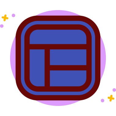 Bir yıldız simgesinin vektör illüstrasyonu