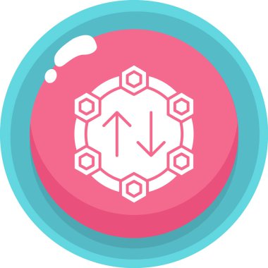 Bir benzin istasyonunun modern bir simgesinin vektör çizimi