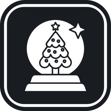 Taslak biçiminde noel ağacı simgesi