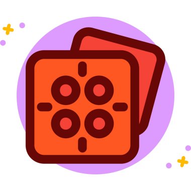 Yemek. Web simgesi basit illüstrasyon