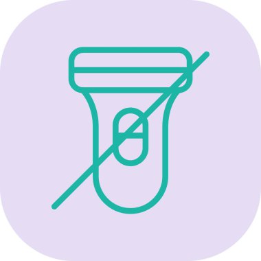 Beyaz zemin üzerinde temizlik fırçası simgesi olan yeşil çizgi kauçuk kovası. Hizmet için ekipman. Ev işleri için oda servisi. soyut çember ana hatları kavramı