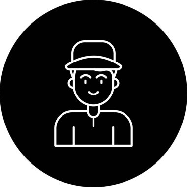 İnsan simgesinin vektör illüstrasyonu