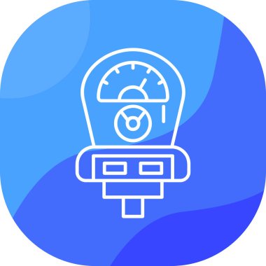 araba gösterge paneli simgesi, vektör illüstrasyonu