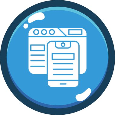 Yazıcı simgesi vektör illüstrasyonu