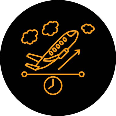 uçak uçuş vektörü çizimi