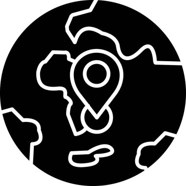 konumu simgesi harita, illüstrasyon vektör