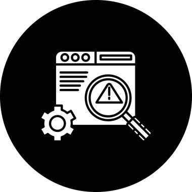 Web simgesi, teknoloji kavramının vektör illüstrasyonu