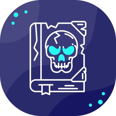 kafatası simgesi, modern tasarım illüstrasyonu