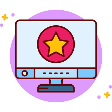 bilgisayar simgesi vektör illüstrasyonu