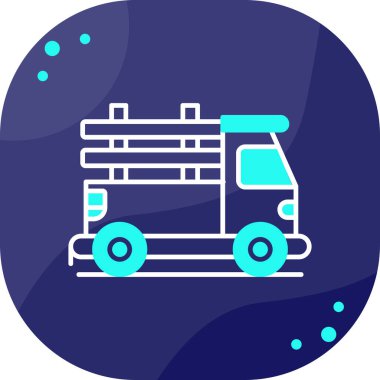 Araba simgesinin vektör illüstrasyonu