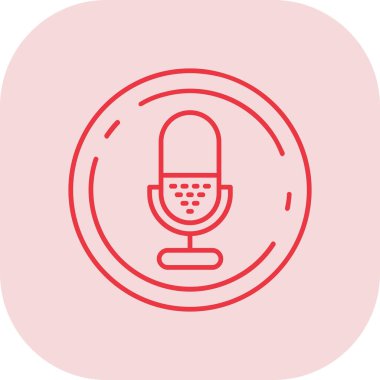 mikrofon simgesi. vektör illüstrasyonu