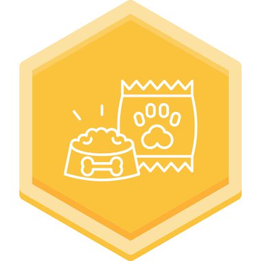 Bir kedinin çizgi film ikonunun vektör çizimi