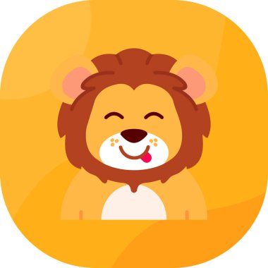 Yavru aslan çizgi filminin vektör çizimi