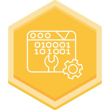 Bilgisayar çipi. düz dizayn