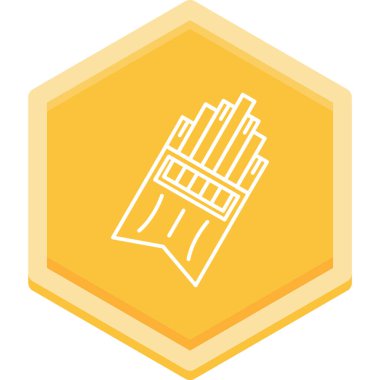 Beyaz arkaplanda düz stil inşaat vinç simgesi izole