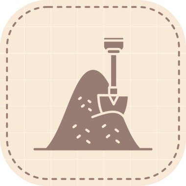 İzole edilmiş tek kamp ikonunun vektör çizimi