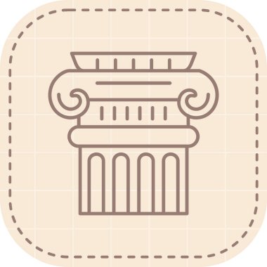 sütun simgesinin vektör çizimi