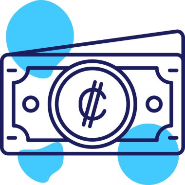 Dolar. Web simgesi basit illüstrasyon