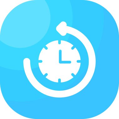 Alarm saat simgesi vektör illüstrasyonu