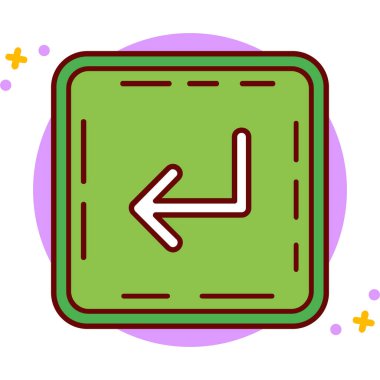 Modern simgenin vektör illüstrasyonu