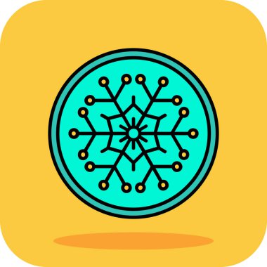 Yılbaşı süslemesinin vektör illüstrasyonu