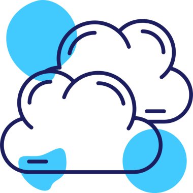 Bulut hava tahmini simgesi - özet biçimi