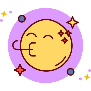 Beyaz arka plan üzerinde ay işareti izole ay simge vektör